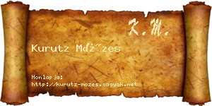 Kurutz Mózes névjegykártya